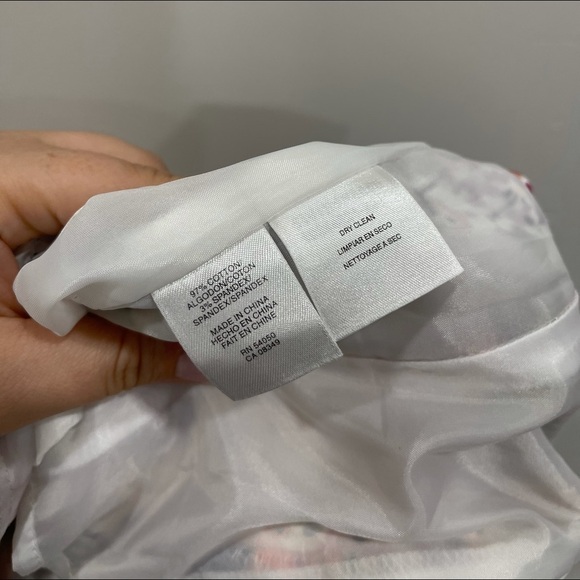 Nine West Floral Fit & Flare Pleated Dress 10 - Picture 4 of 5